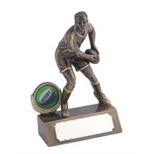 Beautiful Resin Mini Male Rugby Trophy