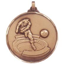 Faceted Football Medal - Stadium Striker