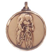 Faceted Cycling Medal - Solo