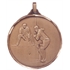 Faceted Cricket Medal - Batsman and Wicket Keeper