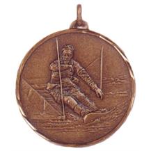Faceted Snowboarding Medal